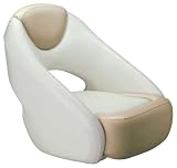 Attwood Avenir Sport Bucket Seat with Bolster Beige / White
