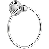Moen DN8486CH Preston Inspirations Towel Ring, Chrome