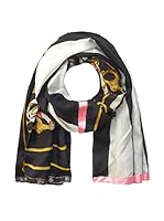 Plomo o Plata Fular (Negro / Blanco)