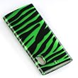 Premium Designer Crystal Snap-on Case for the Apple iPod Nano 5 5th Generation - Green Zebra Print