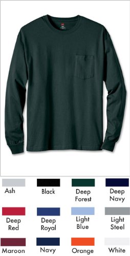 Hanes Tagless 6.1 Long Sleeve with Pocket