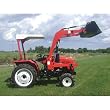 - PACKAGE - 25 HP NorTrac Tractor with Ag Tires, Front End Loader and 60in. Box Blade