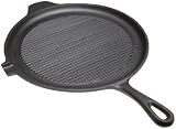 Old Mountain Pre Seasoned 10148 11 1/4 Inch Round Grill with Assist Handle