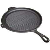 Old Mountain Pre Seasoned 10148 11 1 4 Inch Round Grill with Assist Handle by Old Mountain