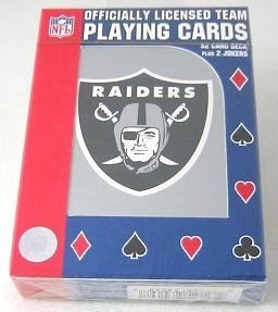 OAKLAND RAIDERS LOGO PLAYING CARDS NFL POKER DECK