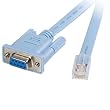 StarTech.com Cisco Console Management Router Cable - Serial cable - RJ-45 (M) - DB-9 (F) - 6 ft - blue 6FT RJ45 TO DB9 CISCO CONS RTR CBL Manufacturer Part Number DB9CONCABL6