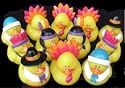One Dozen (12) Rubber Duckie Ducky THANKSGIVING Ducks party favors