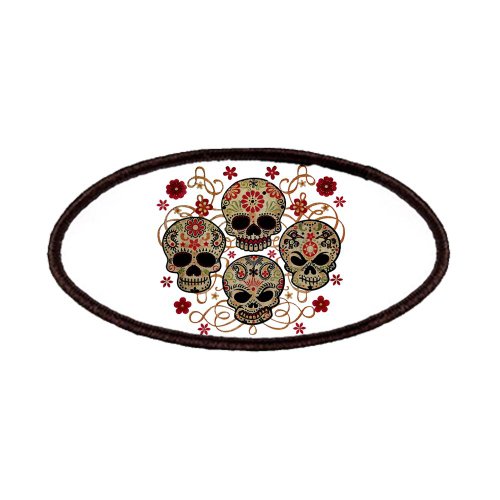 Patch of Flower Skulls Goth
