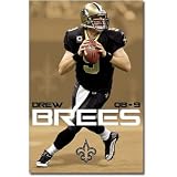 New Orleans Saints (Drew Brees with Football) Sports Poster Print - 22x34