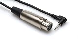 Hosa XVS101F Right Angle 3.5mm M to XLR F 1 Foot