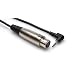 Hosa XVS101F Right Angle 3.5mm M to XLR F 1 Foot