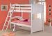 Powell Cape Cod "Satin White" 3-In-1 Twin/Twin Bunk Bed  (P25 Twin Roll Out Slat Set sold separately)