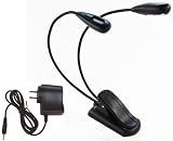 2 Headed Clip-on Light for your Kindle/Sony Reader with AC Adapter Included