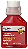UPC 681131061261 product image for Extra Strength Liquid Acetaminophen Pain Reliever, 8oz, Cherry, By Equate, Compa | upcitemdb.com