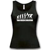 THAI BOXEN EVOLUTION - Damen Frauen Girly Women Tank Top Shirt Gr. S bis XL Diverse Farben