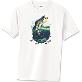 Leaping Bass Lure - Fishing, Boating and Surfing Premium T-Shirt
