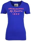 Abercrombie & Fitch Womens T-Shirt Crew Neck Blue...