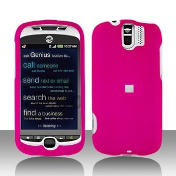HTC G3/My Touch 3g Slide Cell Phone Hot Pink Rubber Feel Protective Case Faceplate Cover
