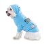 WARNING UNLESS NAKED DON'T LEAN ON THIS SCOOTER Hooded (Hoody) T-Shirt with pocket for your Dog or Cat MEDIUM Lt Blue