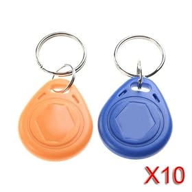 20 Porte-Cl�s / Tag avec Identification � Proximit� RFID 125Khz pour Porte d'Immeuble