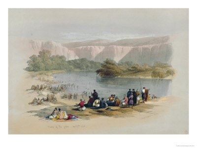 Cover image : Banks of the Jordan, 1839, Plate 48 from Volume II of The Holy Land, Engraved by Louis Haghe Giclee Poster Print by David Roberts, 24x18
