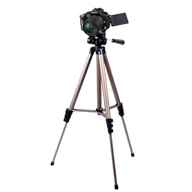 DURAGADGET Professional Sturdy Tripod For Panasonic DMC-FZ45, LUMIX DMC-G2 With Nylon Carry Case