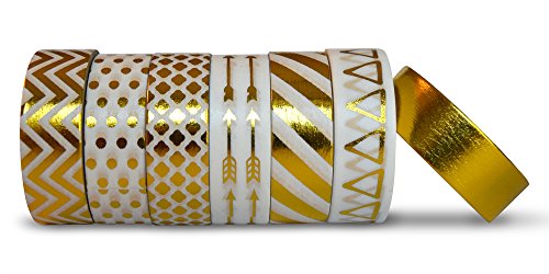 Aim hobbies washi masking tape set of 6 plus free bonus…