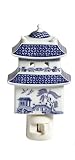 Johnson Brothers Willow Pagoda Night Light, Blue