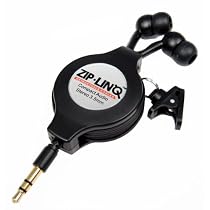 Cables Unlimited ZIP-AUDIO-CD2 ZipLinq Retractable Stereo Earphones