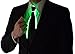 NEON NIGHTLIFE Light Up Neck Tie Men's Fiber Optic Novelty Lighted, Green