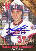 Valentino Pascucci, Harrisburg Senators - Expos Affiliate, 2001 Multi-Ad Sports Autographed Card