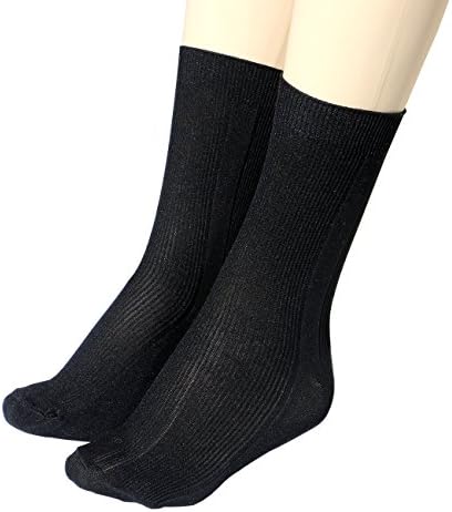 Knocker Super Quality Men's dress Plain Black 12 Pairs Socks