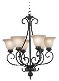 kenroy Home 10196ORB Oliver 6-Light Chandelier, Oil Rubbed Bronze