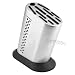 Global 11 Slot Stainless Steel Knife Block with Black Dots G-835-BD