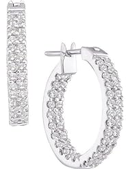 1.00CT-DIA FASHION HOOPS