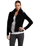 41Ckzs%2BkAEL. SL160  HKNB Heidi Klum for New Balance Womens Long Sleeve Asymmetrical Ruffle Jacket, Black, Large