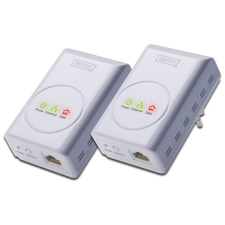 DIGITUS Powerline Starter Kit high speed 200Mbps 2 Adapter mit Netzwerk Anschluss RJ45 Preisvergleich