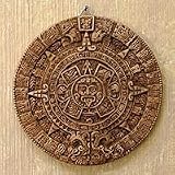 Ceramic plaque, 'Aztec Calendar in Tan'