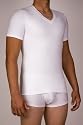 Underworks Cotton Concealer Compression V-neck T-shirt