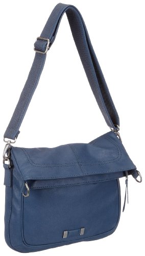 ESPRIT Abby A15016, Damen Umh&auml;ngetasche, blau, (dark fog blue 497), 38X33X2,5