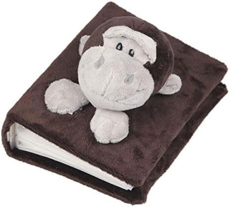 Flexibuy 4"x6" Cute 3d Cartoon Animal Gorilla Soft Plush Photo Album 48 Pages