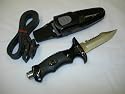 Beaver Ranger Scuba Diving Knife in Black