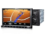 Milion G2223E 7 Zoll 2 DIN Digital abnehmbares Frontpanel DVD Bluetooth/iPhone+ integrierte Navigation&Landkarte von Westeuropa
