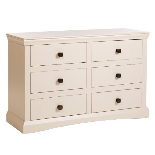 NEW FRENCH IVORY 3+3 DRAWER WIDE CHEST top Garden Furniture product NEW FRENCH IVORY 3+3 DRAWER WIDE CHEST picture