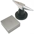 Double Horn Jeweler's Anvil With Round Base Bench Block