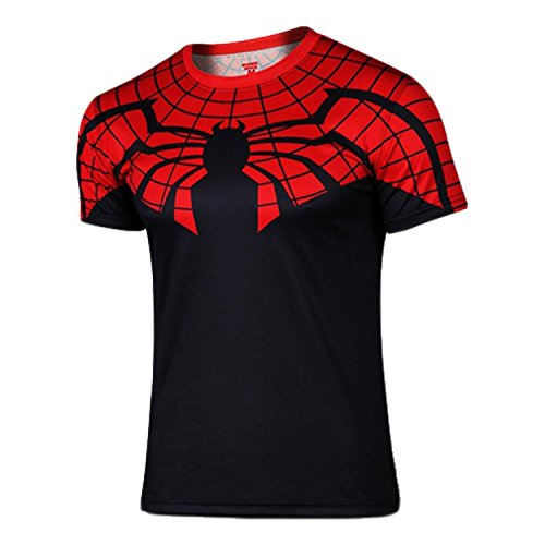 G-LIKE Men's Superior Spider Man Short T-shirt