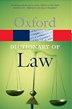A Dictionary of Law (Oxford Paperback Reference)