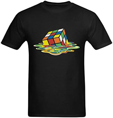 Phlijah Men's Rubik's Cube Funny Design T-Shirt US Size Small