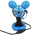 Blue Webcam with Speakers, Mic, & Lights