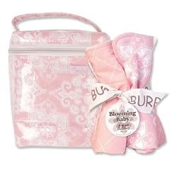 Blooming Bouquet Gift Sets - Versailles Pink - Bottle Bag & Burp Set